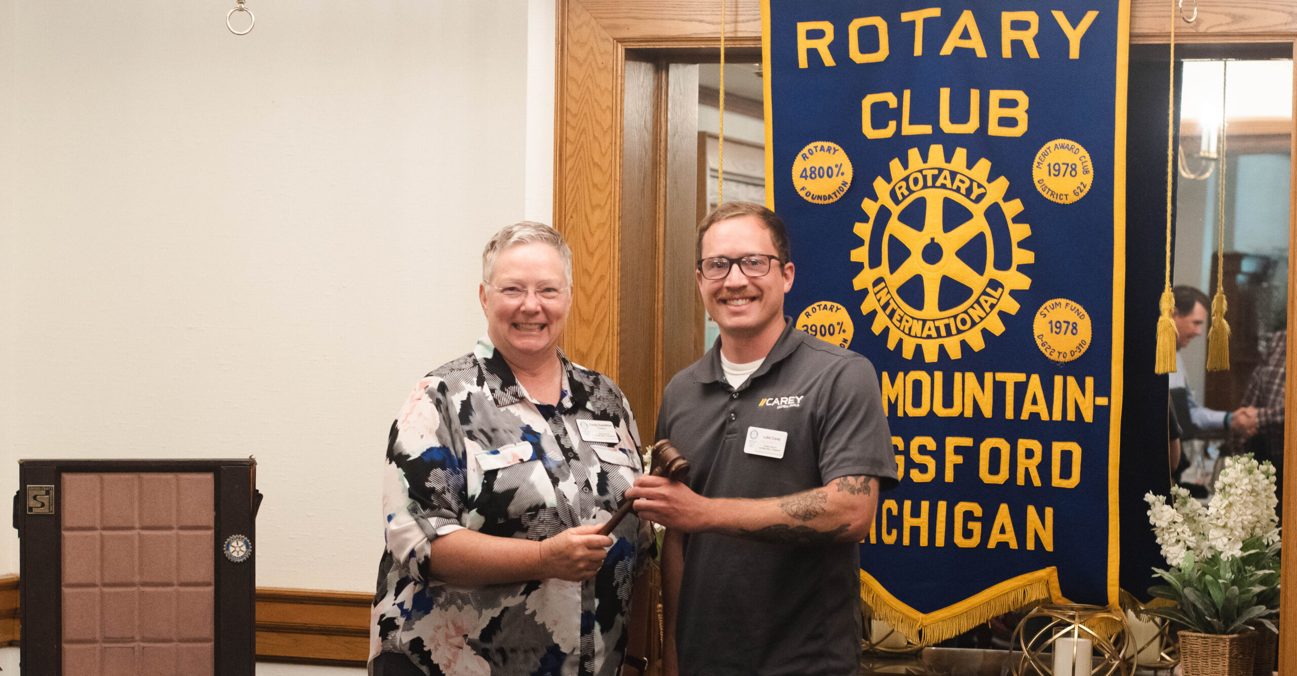 Luke Carey is a long-time member of the Iron Mountain/Kingsford Rotary Club and serves as President.